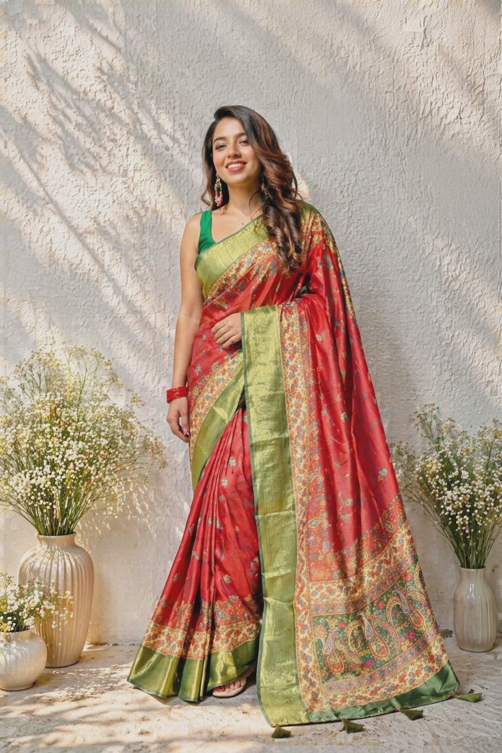 SUNDARTAA Banarasi Silk Saree for Women | Luxury Wedding & Party Wear