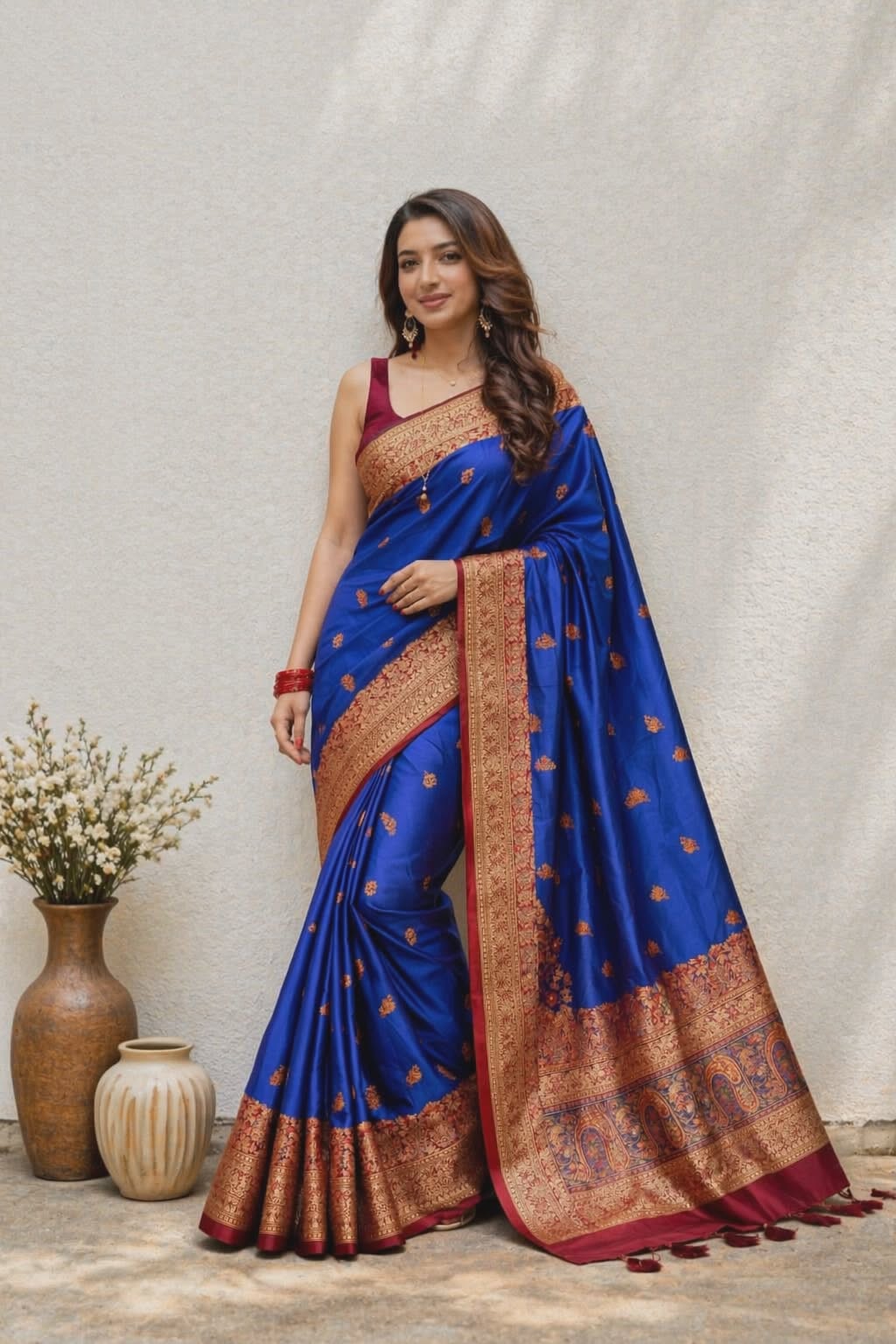 SUNDARTAA Banarasi Silk Saree for Women | Luxury Wedding & Party Wear