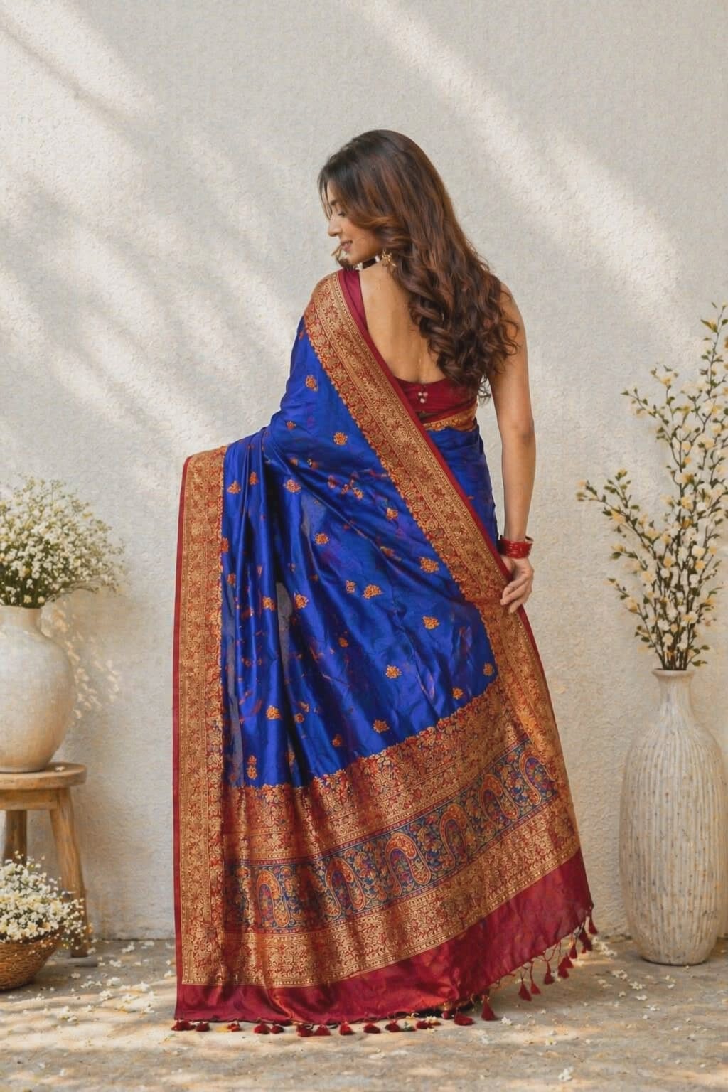 SUNDARTAA Banarasi Silk Saree for Women | Luxury Wedding & Party Wear