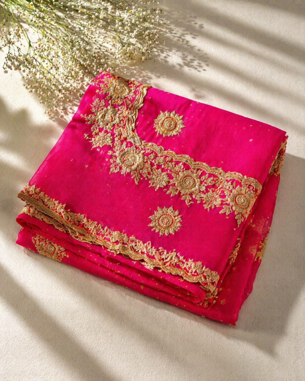 Sundartaa™ Emerald Shimmer Saree