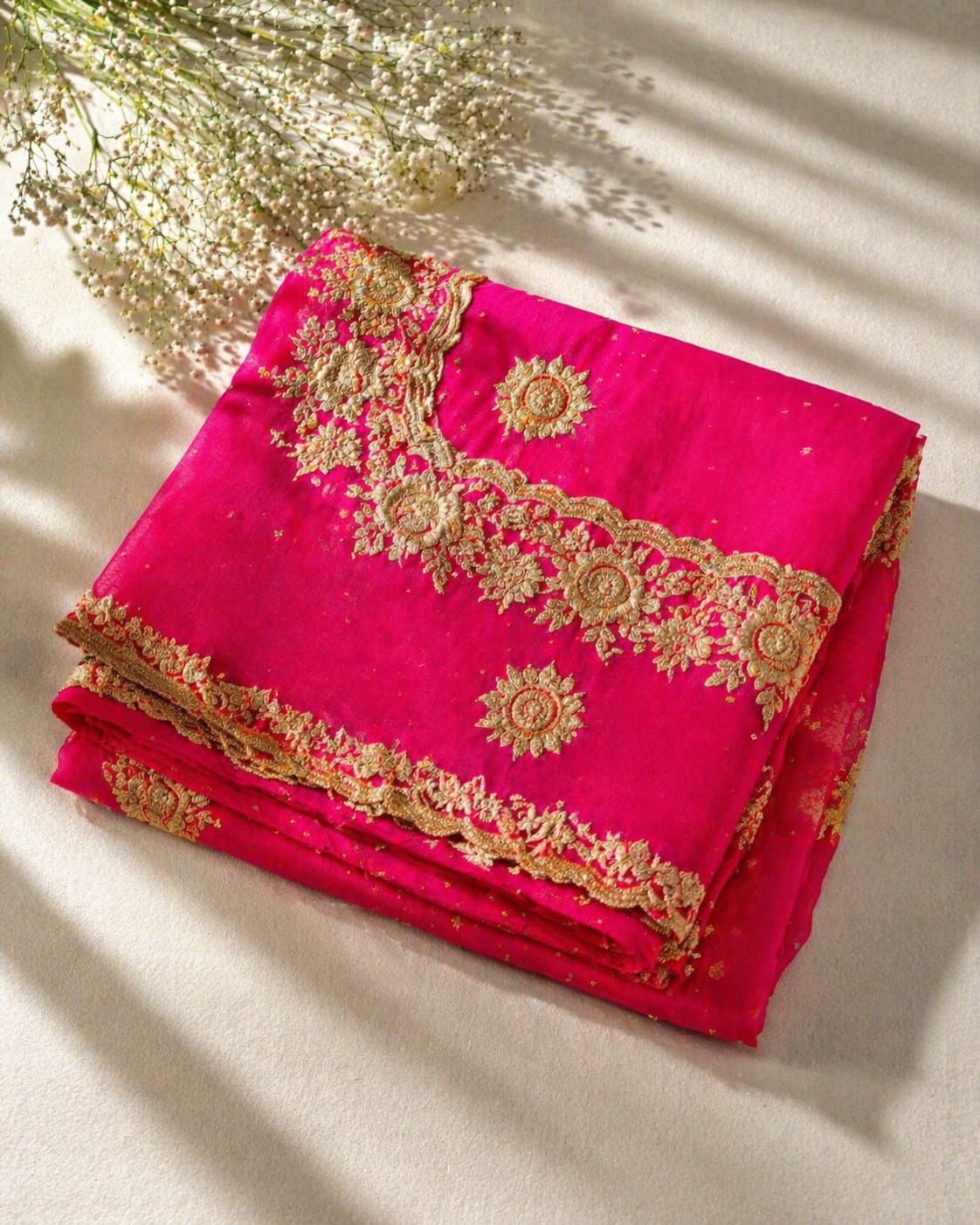 Sundartaa™ Emerald Shimmer Saree